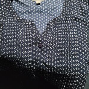 Catherins  Navy & White Blouse